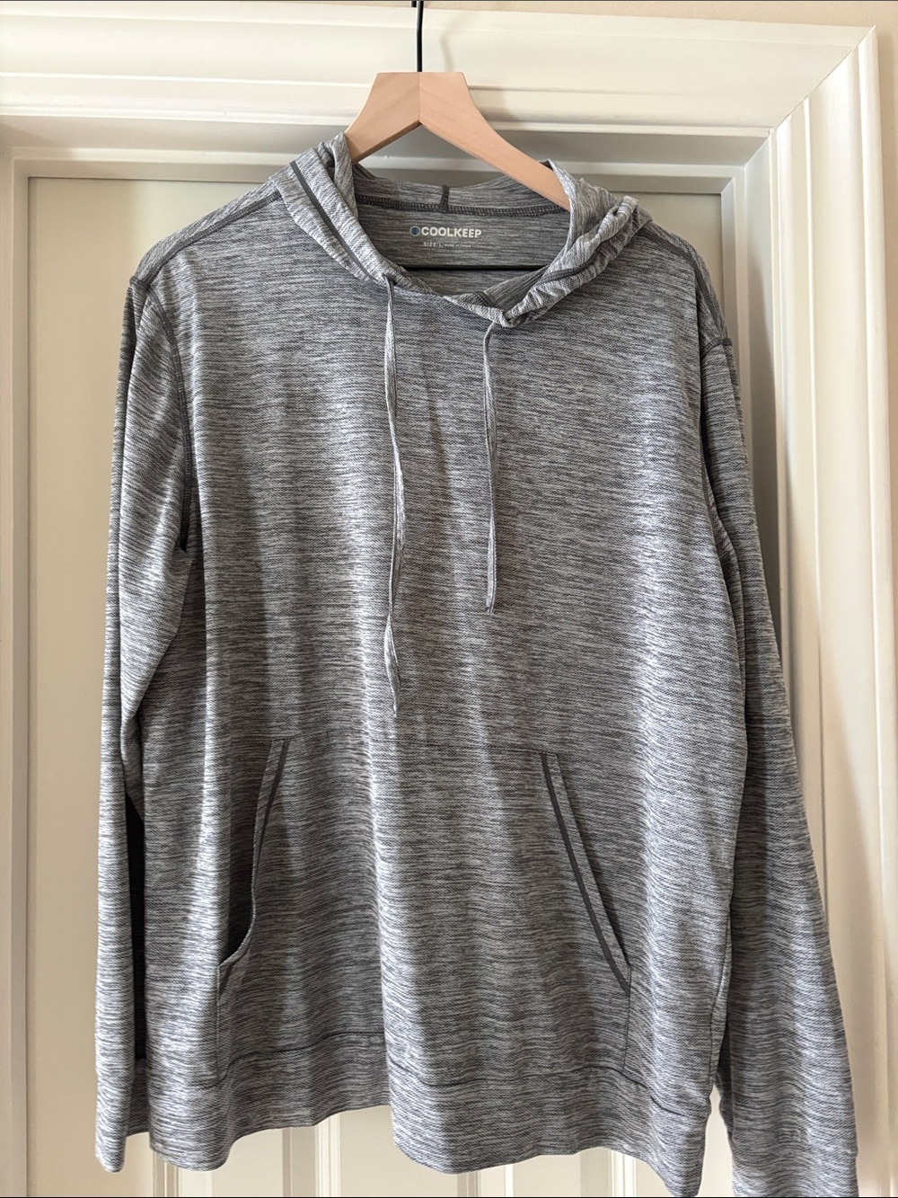 Men's Coolkeep Gray Marled Hoodie